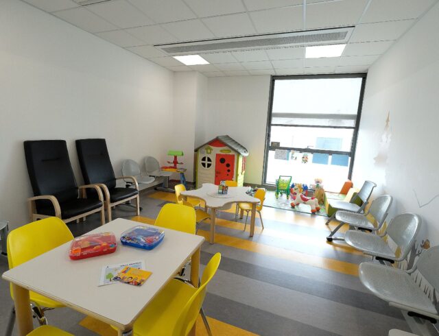 sala giochi di un reparto d'ospedale