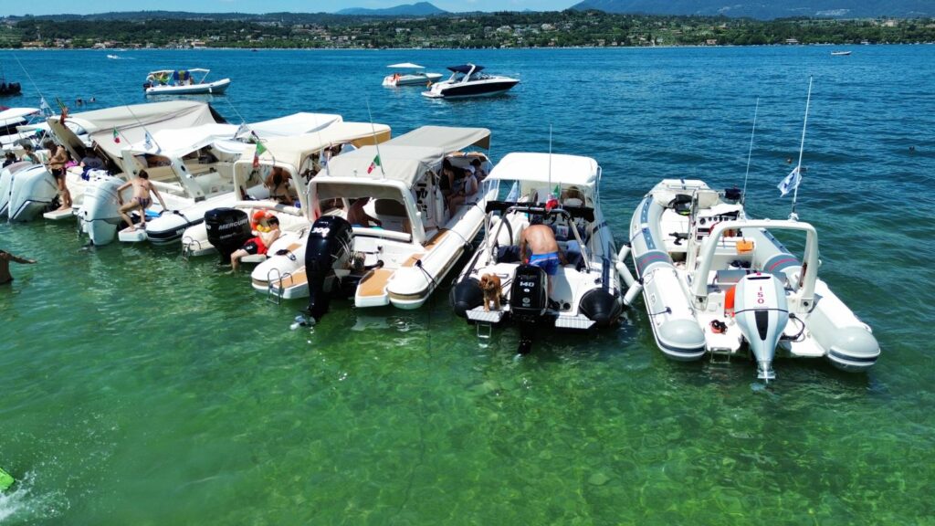 Gita in gommone sul Lago di Garda con ABEO