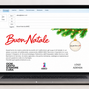 E-card di Natale solidale personalizzabile